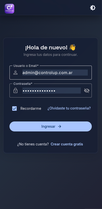 Control Up App